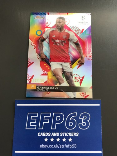 Gabriel Jesus 2023 Topps Finest 117/135