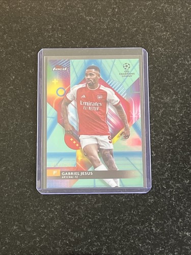 Gabriel Jesus 2023 Topps Finest Blue Vaporwave /250