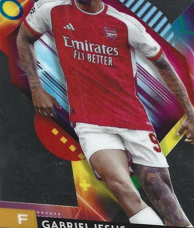 Gabriel Jesus 2023 Topps Finest UEFA Club Competitions