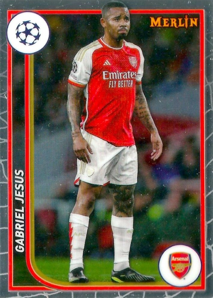 Gabriel Jesus 2023 Topps Merlin UEFA Club Competitions