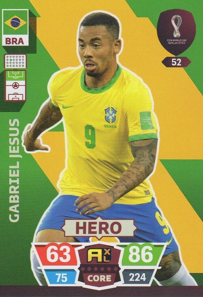 Gabriel Jesus 2022 Panini Adrenalyn XL FIFA World Cup