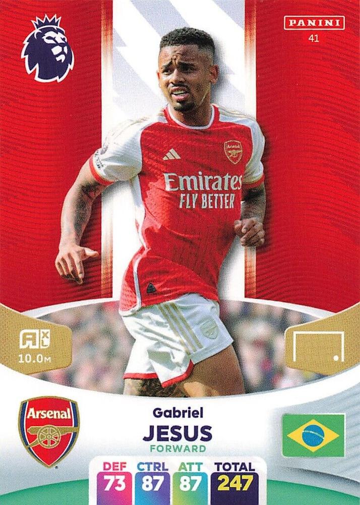 Gabriel Jesus 2024 Panini Adrenalyn XL Premier League