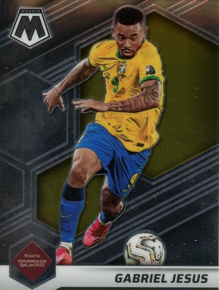 Gabriel Jesus 2021 Panini Mosaic Road to FIFA World Cup