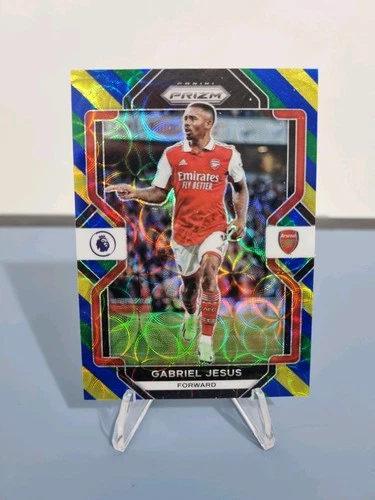 Gabriel Jesus 2022 Panini Prizm Tri-color Candy Cane