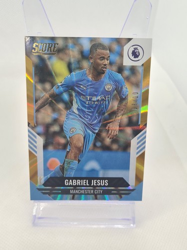 Gabriel Jesus 2021 Panini Score Gold Laser Prizm /10