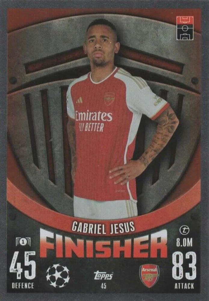 Gabriel Jesus 2023 Topps Match Attax UEFA Club Competitions