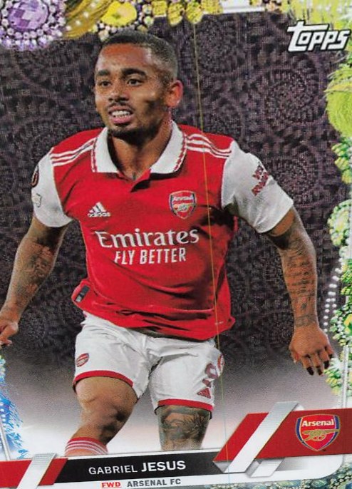 Gabriel Jesus 2022 Topps UEFA Club Competitions Carnaval Edition