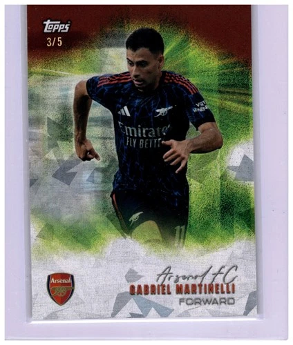 Gabriel Martinelli 2025 Topps Arsenal FC Team Set /5