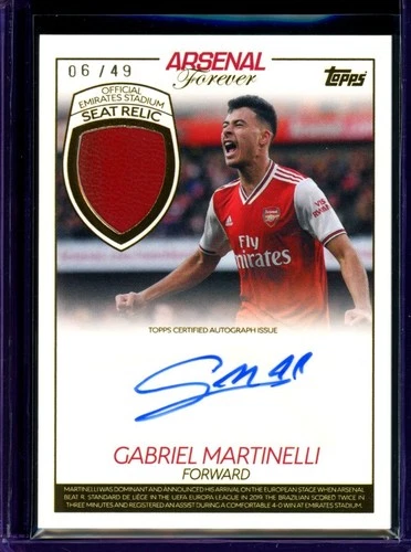 Gabriel Martinelli 2024 Topps Arsenal Forever /49