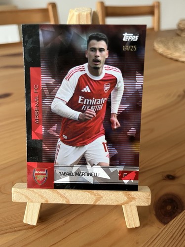 Gabriel Martinelli 2025 Topps Arsenal Team Set 25/26 Refractor /25