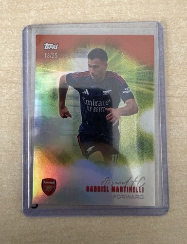 Gabriel Martinelli 2025 Topps Arsenal Team Set Orange /25