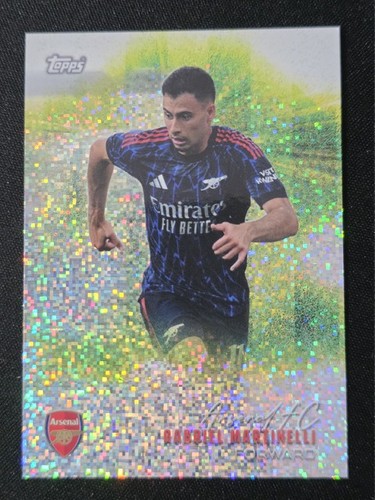 Gabriel Martinelli 2025 Topps Arsenal Team Set Static Foil Sparkle