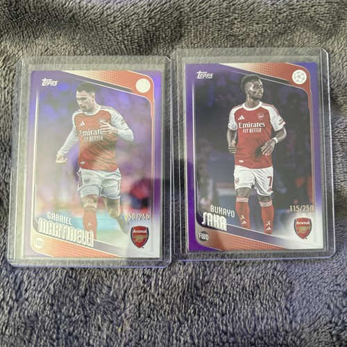 Gabriel Martinelli & Bukayo Saka 2025 Topps UCC Flagship /250