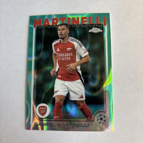 Gabriel Martinelli 2024 Topps Chrome Aqua Lava Refractor /199