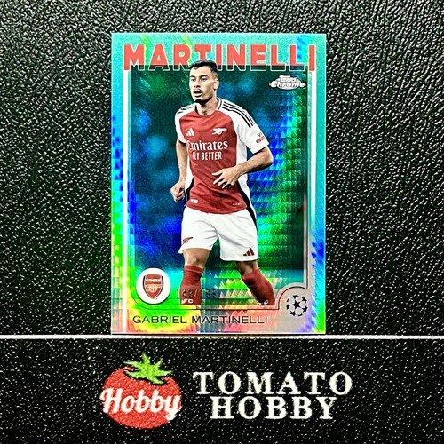 Gabriel Martinelli 2024 Topps Chrome Aqua Prism Refractor /199