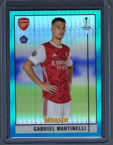 Gabriel Martinelli 2021 Topps Chrome Aqua Prism Refractor