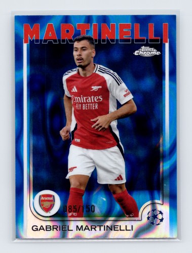 Gabriel Martinelli 2024 Topps Chrome Blue Lava Refractor /150