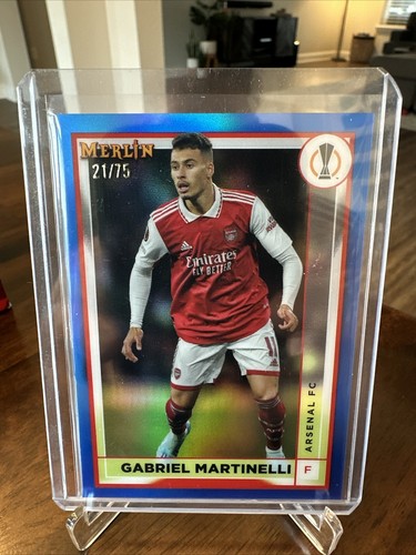 Gabriel Martinelli 2023 Topps Chrome Blue Refractor /75