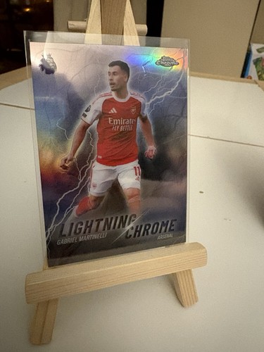 Gabriel Martinelli 2026 Topps Chrome EPL Lightning Chrome
