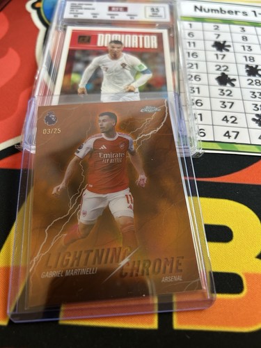 Gabriel Martinelli 2026 Topps Chrome Gold /25