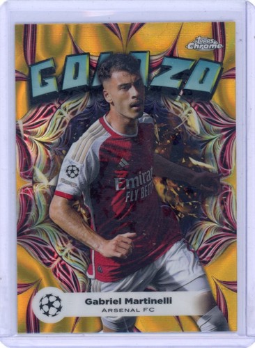 Gabriel Martinelli 2024 Topps Chrome Gold Lava