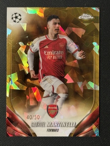 Gabriel Martinelli 2023 Topps Chrome Gold Refractor /50