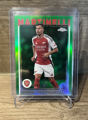 Gabriel Martinelli 2024 Topps Chrome Green /99
