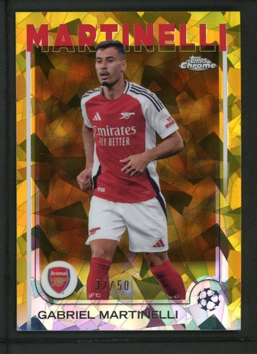Gabriel Martinelli 2025 Topps Chrome Ice Gold /50