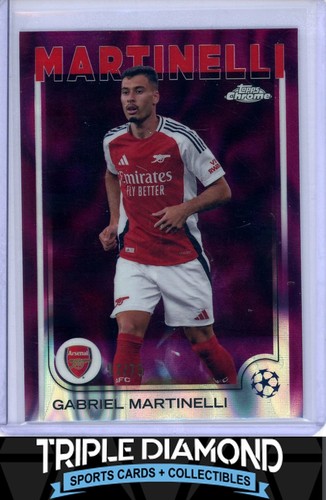 Gabriel Martinelli 2024 Topps Chrome Magenta Lava Refractor /75
