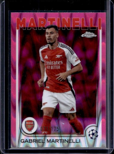 Gabriel Martinelli 2024 Topps Chrome Neon Pink RayWave Refractor /175