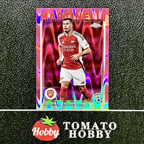 Gabriel Martinelli 2024 Topps Chrome Pink Raywave Refractor /175