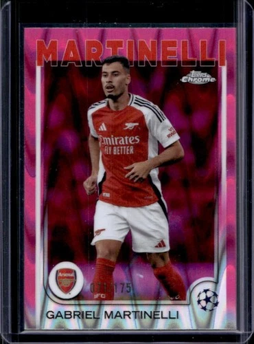 Gabriel Martinelli 2024 Topps Chrome Pink Wave /175