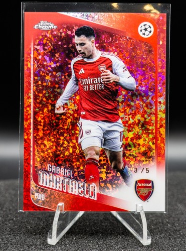Gabriel Martinelli 2025 Topps Chrome Red Refractor /5