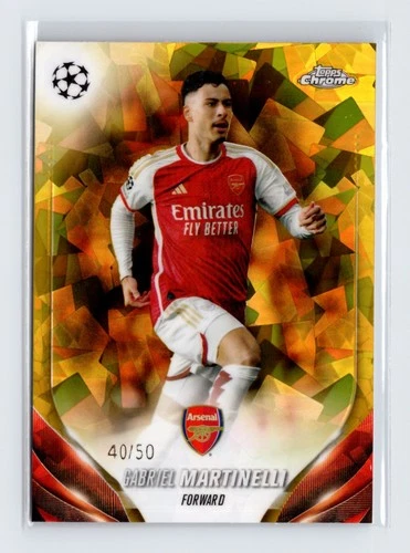 Gabriel Martinelli 2024 Topps Chrome Sapphire Gold /50