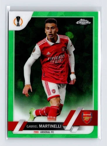 Gabriel Martinelli 2023 Topps Chrome Sapphire Green /70