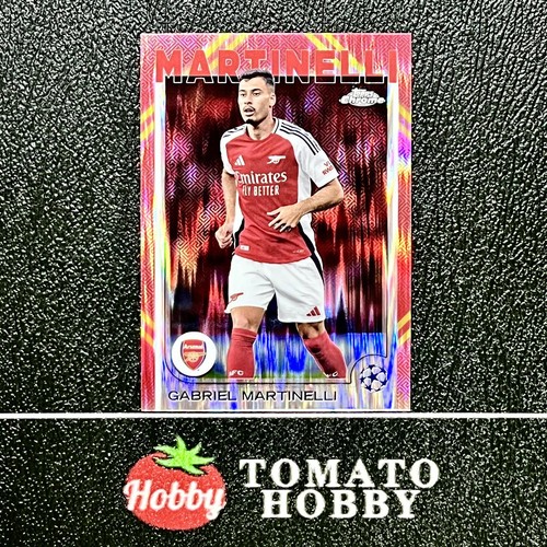 Gabriel Martinelli 2024 Topps Chrome UEFA Red Gold Refractor