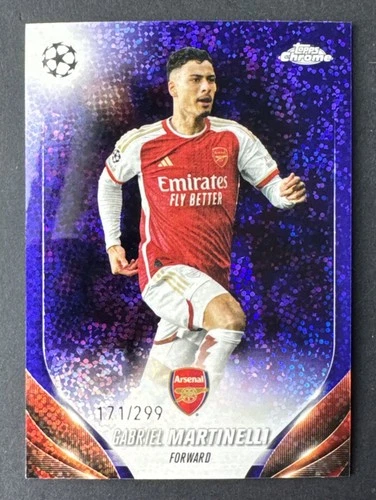 Gabriel Martinelli 2023 Topps Chrome Violet Speckle /299