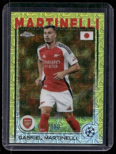 Gabriel Martinelli 2024 Topps Chrome Yellow Mojo /150