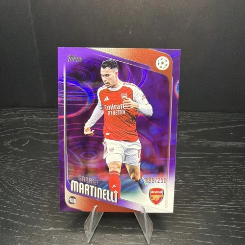 Gabriel Martinelli 2025 Topps Competizioni UEFA per Club Viola Gocce di Pioggia /250