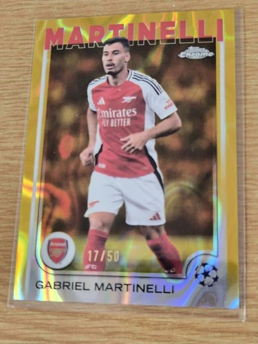 Gabriel Martinelli 2024 Topps Cromo UCC Oro Lava /50
