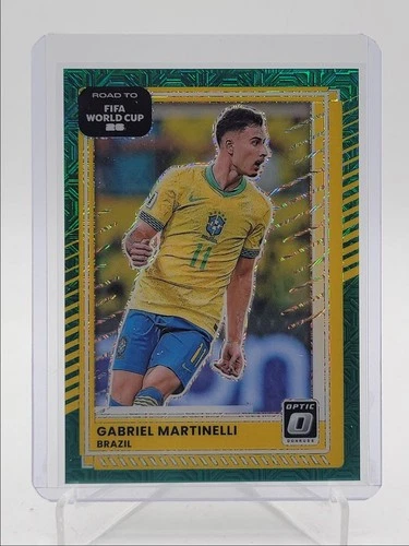 Gabriel Martinelli 2025 Panini Donruss Optic Verde Azulado Mojo /49