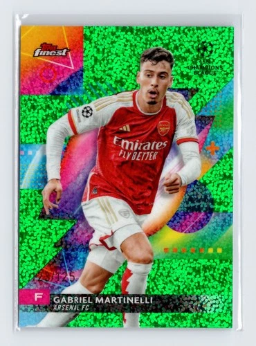 Gabriel Martinelli 2023 Topps Finest Green Speckle /125