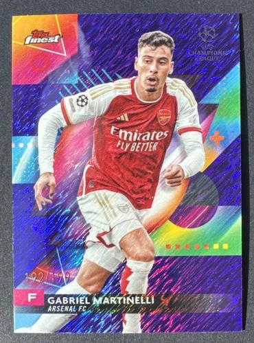 Gabriel Martinelli 2024 Topps Finest Purple Shimmer /199