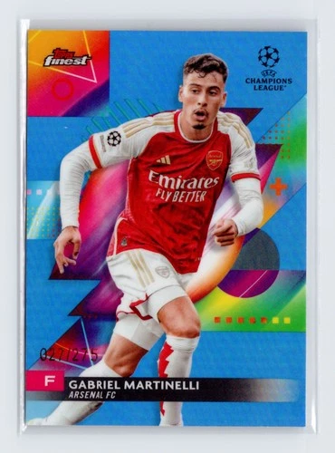 Gabriel Martinelli 2023 Topps Finest Sky Blue /275