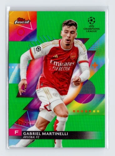 Gabriel Martinelli 2024 Topps Finest UEFA Green /99