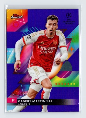 Gabriel Martinelli 2023 Topps Finest UEFA Purple /299