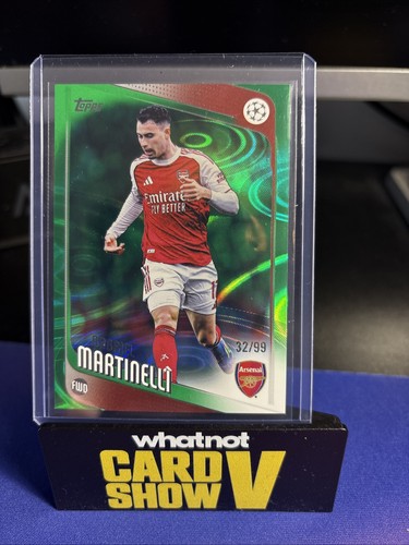 Gabriel Martinelli 2025 Topps Flagship Green 32/99