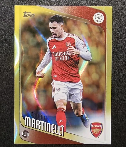 Gabriel Martinelli 2025 Topps Flagship Neon Yellow Flowfractor