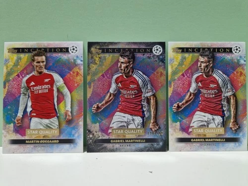 Gabriel Martinelli / Martin Odegaard 2024 Topps Inception /199