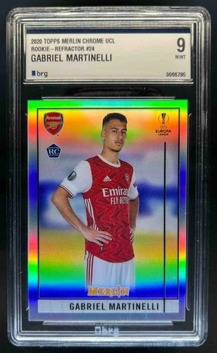 Gabriel Martinelli 2020 Topps Merlin Chrome Blue Refractor